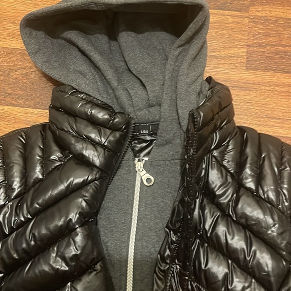 Guess puffer black jacket size L New - Picture 2 of 4